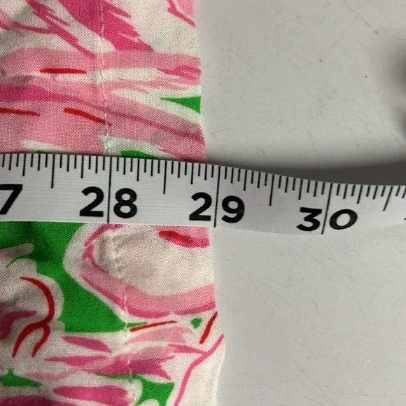 Lilly Pullitzer Pink Flamingo Sarasota Pintuck Tunic Shirt -Size Small - Picture 10 of 11